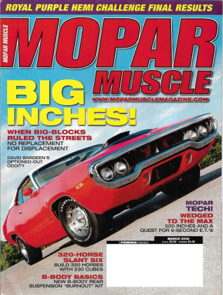 MOPAR MUSCLE 2006 MAR - ALUMINUM 318, BURNOUT-KIT